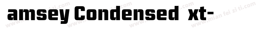Ramsey Condensed Ext字体转换